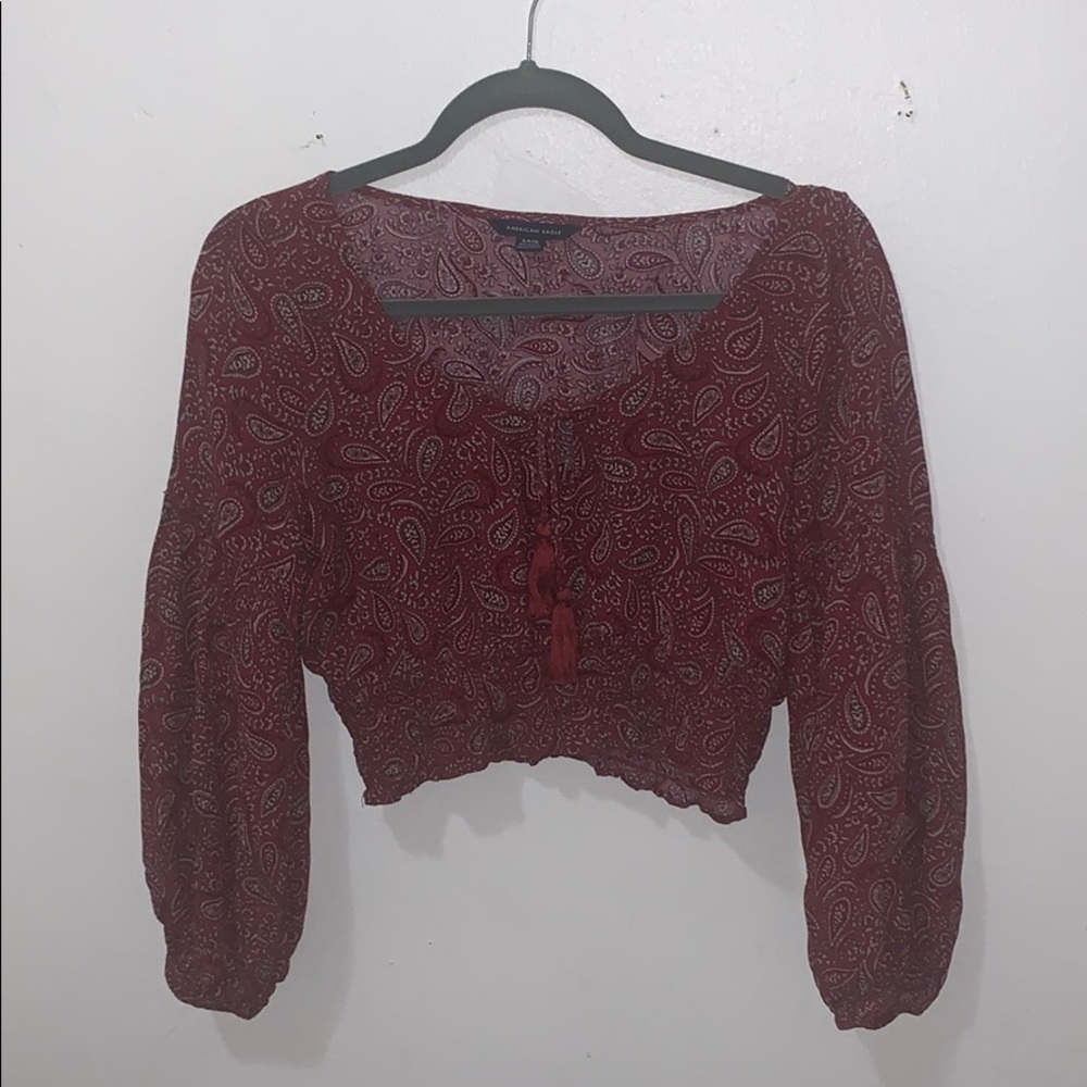 AE Ruffled Crop Top - Picture 1 of 3